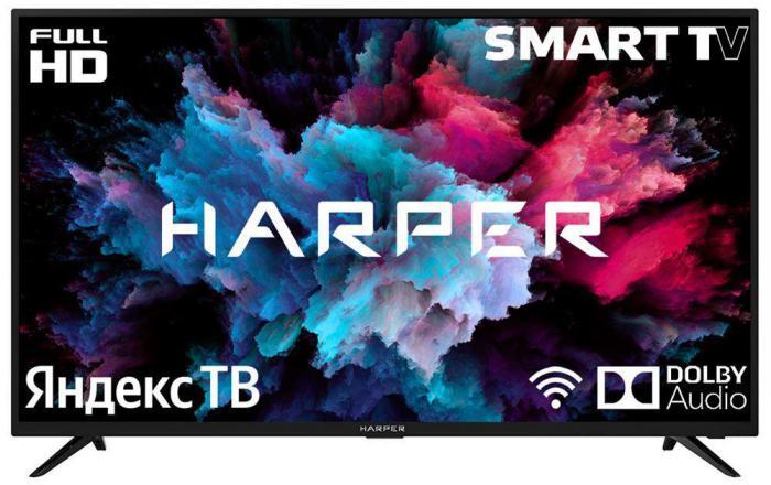 Телевизор 40 дюймов HARPER 40F751TS Full HD SMART TV Яндекс безрамочный - фото 1 - id-p223772250