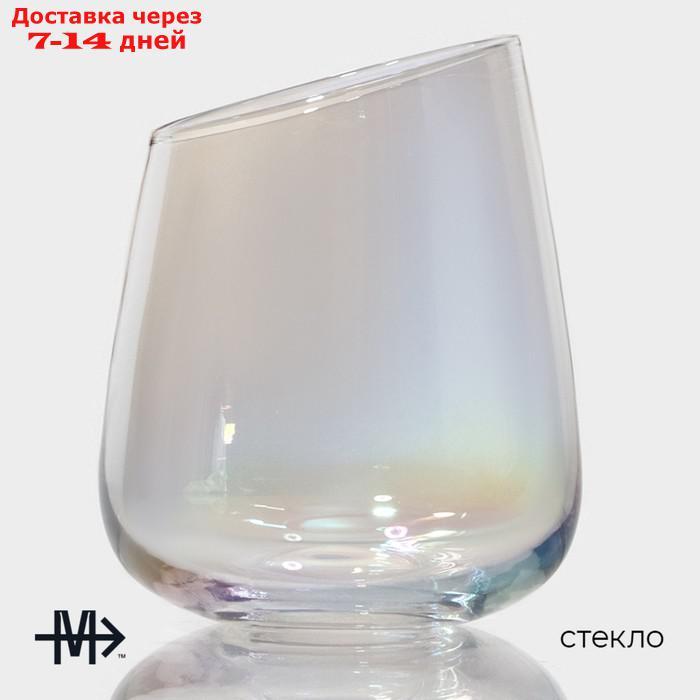 Набор стаканов низких "Иллюзия", 450 мл, 9,5×11,5 см, 6 шт, цвет перламутровый - фото 2 - id-p224150847