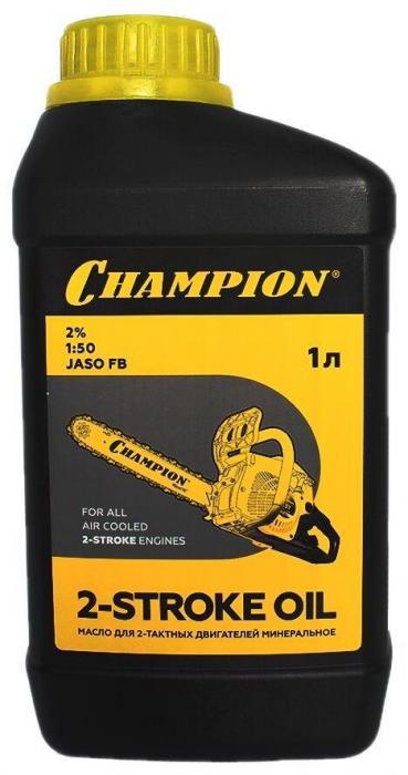CHAMPION JASO FB 1л (952831) Масло для 2-тактных двигателей минеральное - фото 1 - id-p223034400
