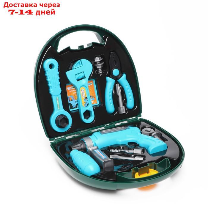 Игровой набор инструментов в чемоданчике, Синий трактор - фото 1 - id-p224150898