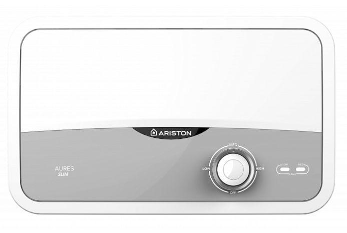 Настенный проточный водонагреватель электрический для воды ARISTON AURES S 3.5 SH PL проточный 3520016 - фото 1 - id-p223415850