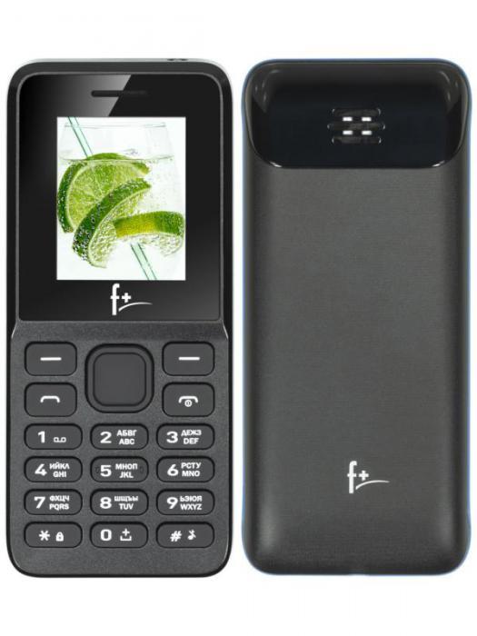 Кнопочный сотовый телефон F+ B170 черный мобильный - фото 1 - id-p223415872