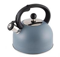 Чайник со свистком для газовой и индукционной плиты 2 литра нержавеющая сталь MALLONY 985616
