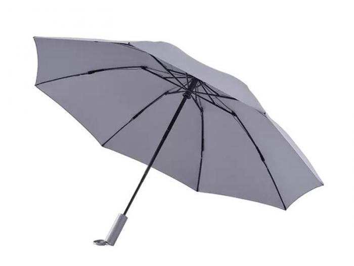 Зонт Xiaomi Ninetygo Folding Reverse Umbrella with LED Light Grey - фото 1 - id-p224101590