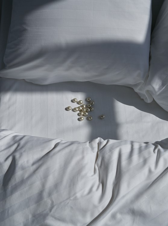 Комплект постельного белья "Купалiнка" из сатина. Цвет белый двуспальный - фото 6 - id-p139620855