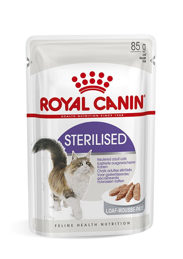 Royal Canin Sterilised Loaf влажный корм для стерилизованных взрослых кошек (паштет) , 85г., (Австрия) - фото 1 - id-p224185010