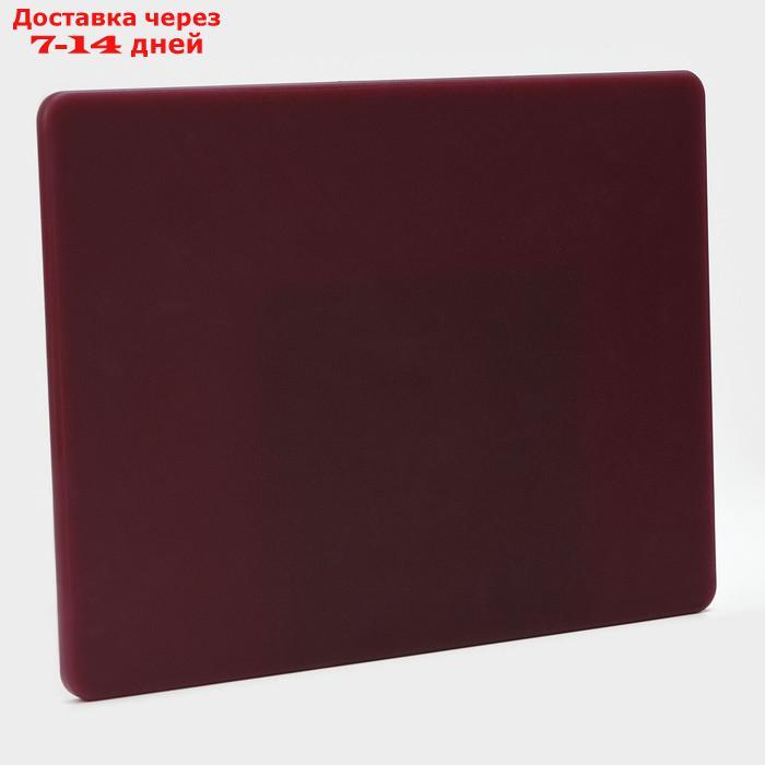 Доска разделочная, 40×30 см, толщина 1,2 см, цвет коричневый - фото 4 - id-p224149561