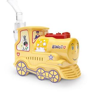 Домашний детский ингалятор аэрозольный портативный B.Well PRO-115 небулайзер компрессорный паравозик для детей