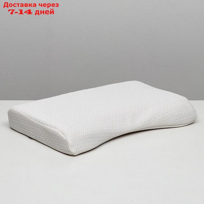 Подушка ортопедическая НТ-ПС-07, для взрослых, с эффектом памяти и выемкой, размер 55 x 36 x 10/7 см - фото 3 - id-p224147204
