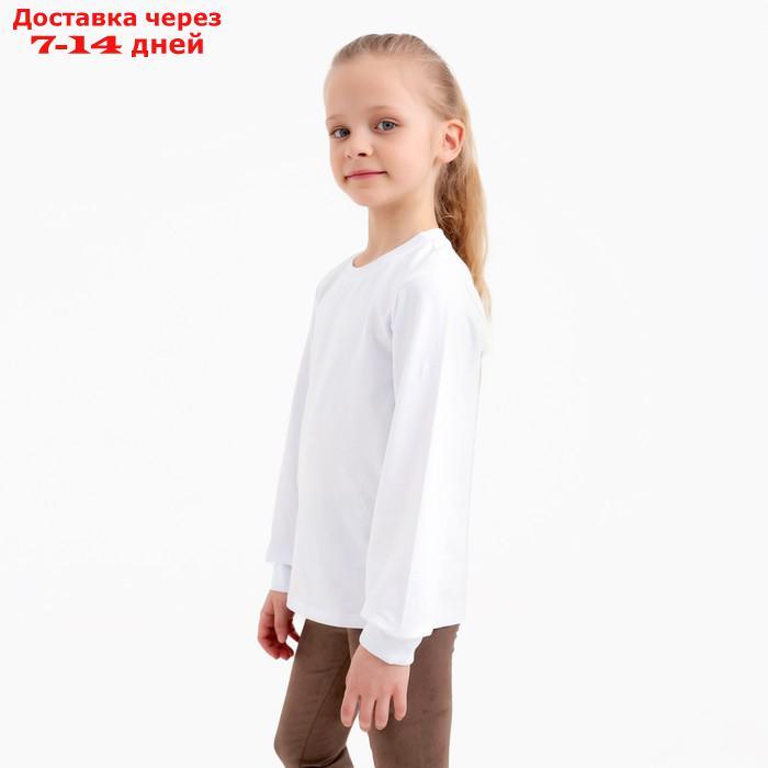 Джемпер (лонгслив) детский MINAKU: Basic line цвет белый, рост 116 - фото 8 - id-p224151061