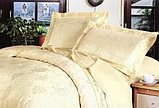 Комплект постельного белья из жаккардовой ткани. Цвет сливочный двуспальный, фото 4