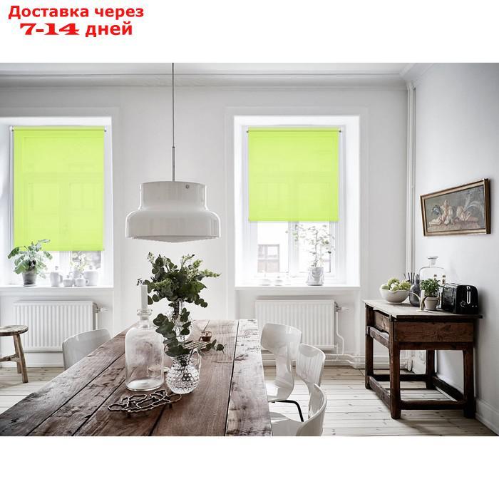 Рулонная штора "Плайн", 120х175 см, цвет салатовый - фото 8 - id-p224151064