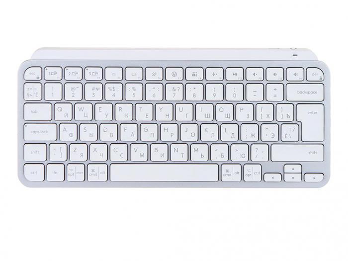 Клавиатура Logitech MX Keys Mini Minimalist Wireless Illuminated Keyboard Pale Grey 920-010502 - фото 1 - id-p223519668