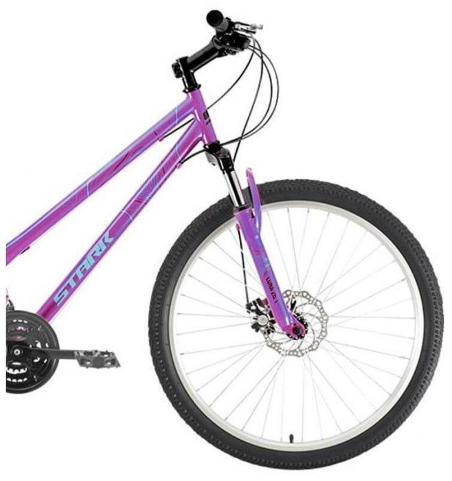 Горный велосипед хардтейл кросс кантри взрослый женский скоростной STARK Luna 26.1 D Steel фиолетовый 16 рама - фото 3 - id-p223903503