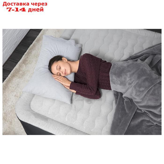 Кровать надувная Fortech, 203 x 152 x 46 см, со встроенным электронасосом, 69075 Bestway - фото 4 - id-p224147395