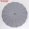Зонт - трость полуавтоматический "Однотонный", 16 спиц, R = 48 см, цвет МИКС, фото 2