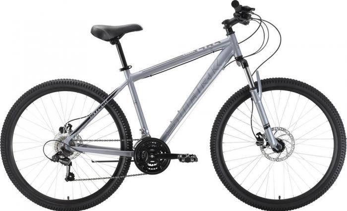 Горный велосипед взрослый хардтейл 27.5 дюймов скоростной мужской алюминиевый STARK Tank 27.2 HD серый 16 рама - фото 2 - id-p223903538