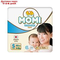 Подгузники MOMI Ultra Care, S (4-8 кг), 82 шт