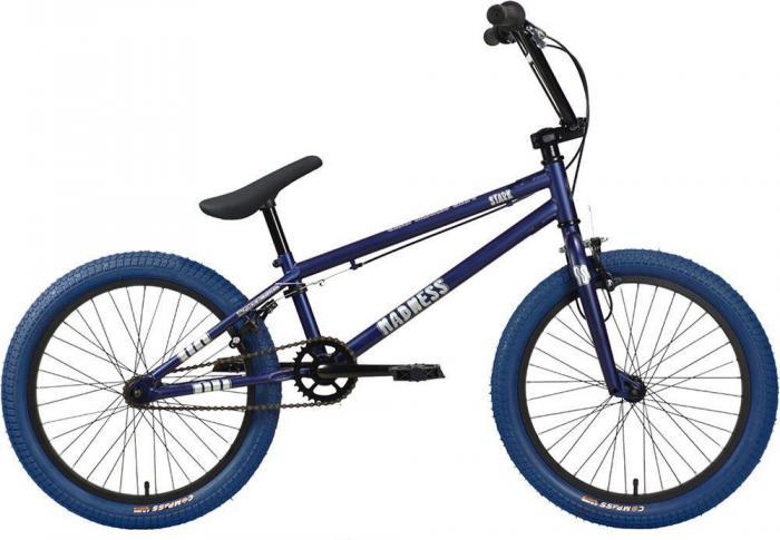 Трюковой велосипед bmx 20 дюймов для триала фристайла мальчиков ребенку STARK Madness бмх 1 темно-синий - фото 1 - id-p223903550