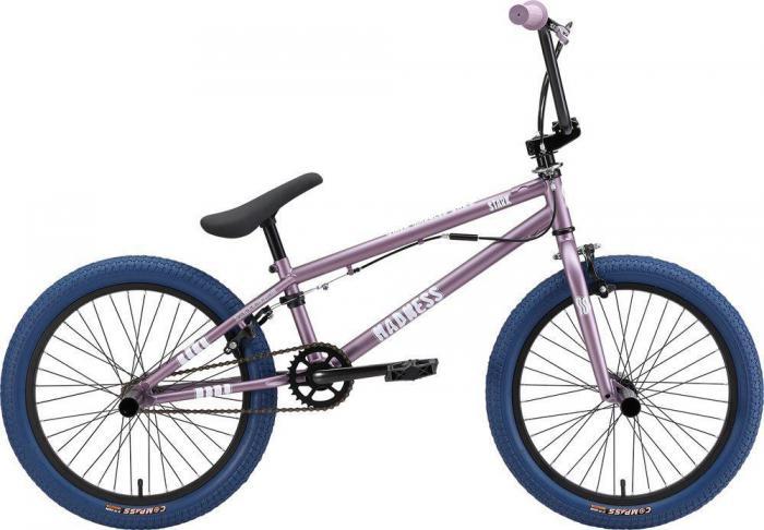 Трюковой велосипед bmx 20 дюймов для триала фристайла мальчиков подростка STARK Madness бмх 2 фиолетовый - фото 1 - id-p223903552