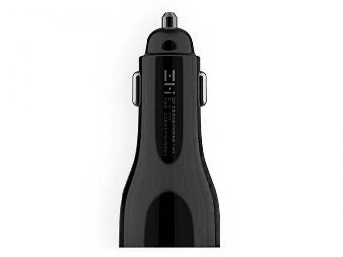 Зарядное устройство Xiaomi ZMI AP721 Metal Car Charger 45W Dual Port USB/Type-C Black - фото 1 - id-p223865813