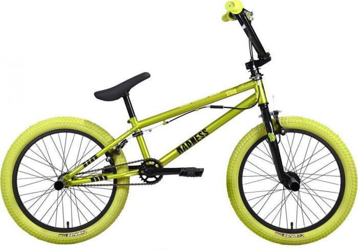 Трюковой велосипед бмх 20 дюймов с тормозами для трюков триала фристайла мальчиков STARK Madness BMX 3 зеленый - фото 1 - id-p223903557