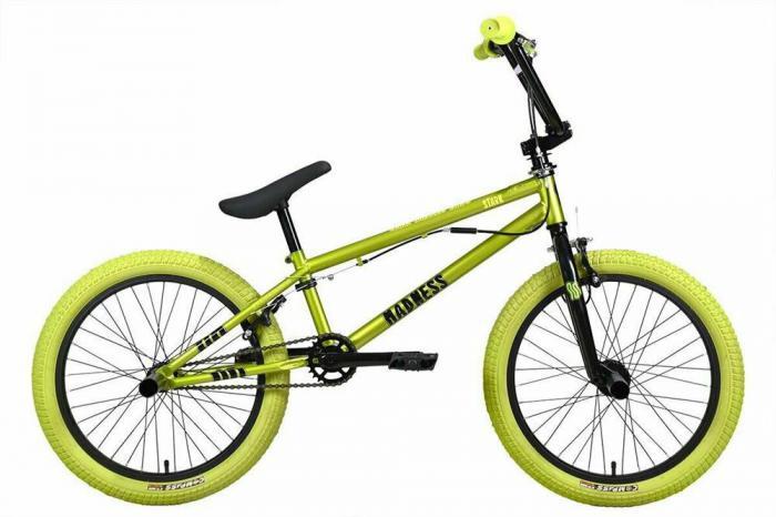Трюковой велосипед бмх 20 дюймов с тормозами для трюков триала фристайла мальчиков STARK Madness BMX 3 зеленый - фото 2 - id-p223903557