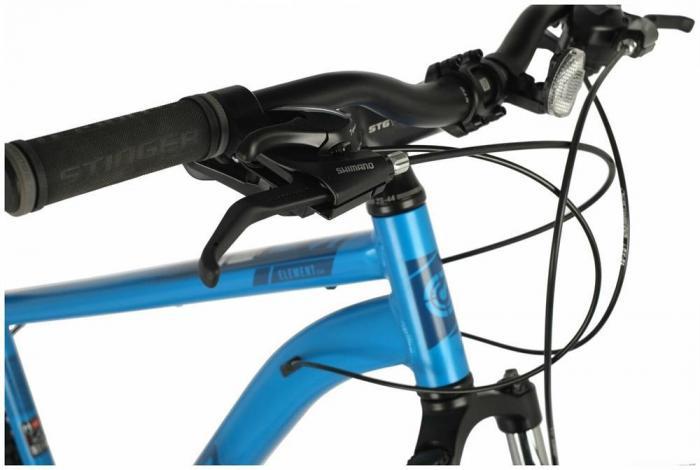 Горный велосипед 26 дюймов взрослый мужской скоростной алюминиевый легкий STINGER 26AHD.ELEMEVO.18BL3 синий - фото 4 - id-p223903568