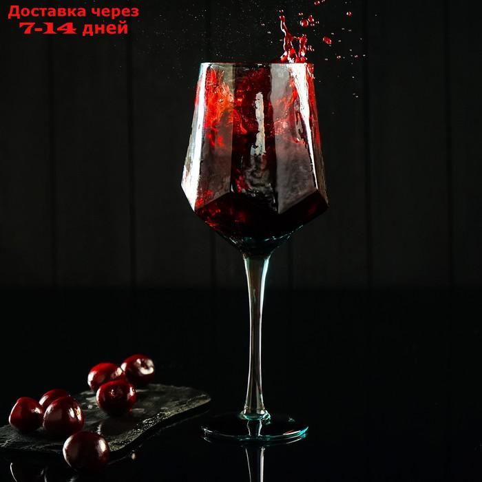 Набор бокалов для вина "Дарио", 500 мл, 7,3×25 см, 2 шт, цвет изумруд - фото 6 - id-p224151209