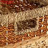 Корзина плетеная, 40х30х50 см, водоросли, кукурузный лист, фото 4
