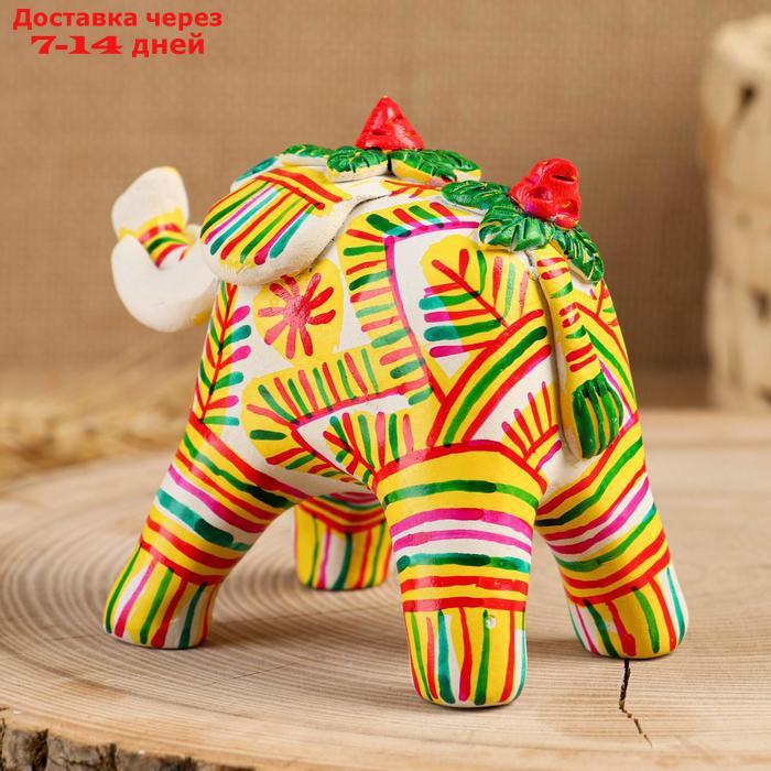 Филимоновская игрушка "Слон" 10 см - фото 2 - id-p224150213