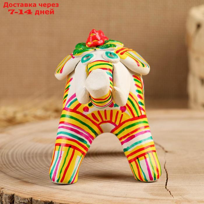 Филимоновская игрушка "Слон" 10 см - фото 8 - id-p224150213
