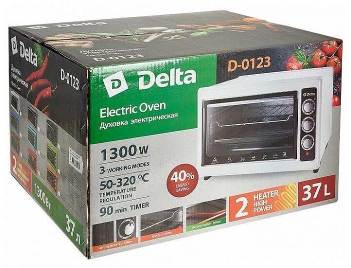 Электрическая мини печь жарочный шкаф DELTA D-0123 серая настольная духовка для дачи - фото 4 - id-p223962638