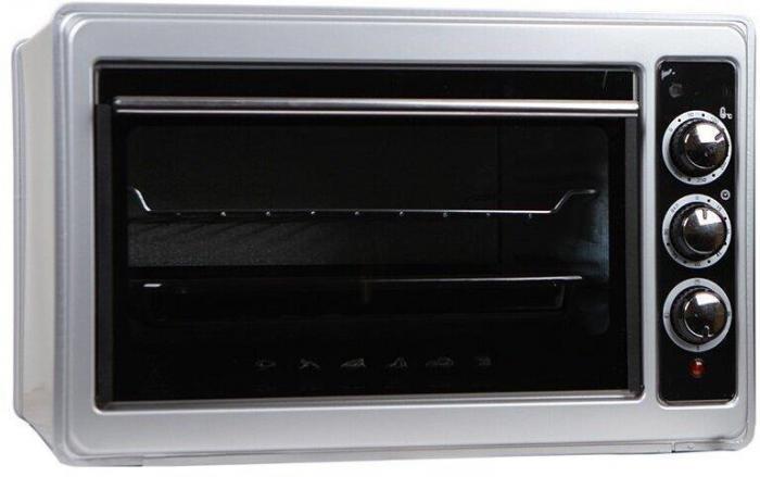 Электрическая мини печь жарочный шкаф DELTA D-0123 серая настольная духовка для дачи - фото 7 - id-p223962638