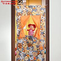 Ширма для кукольного театра "Котики", текстиль, р-р: 120×60 см