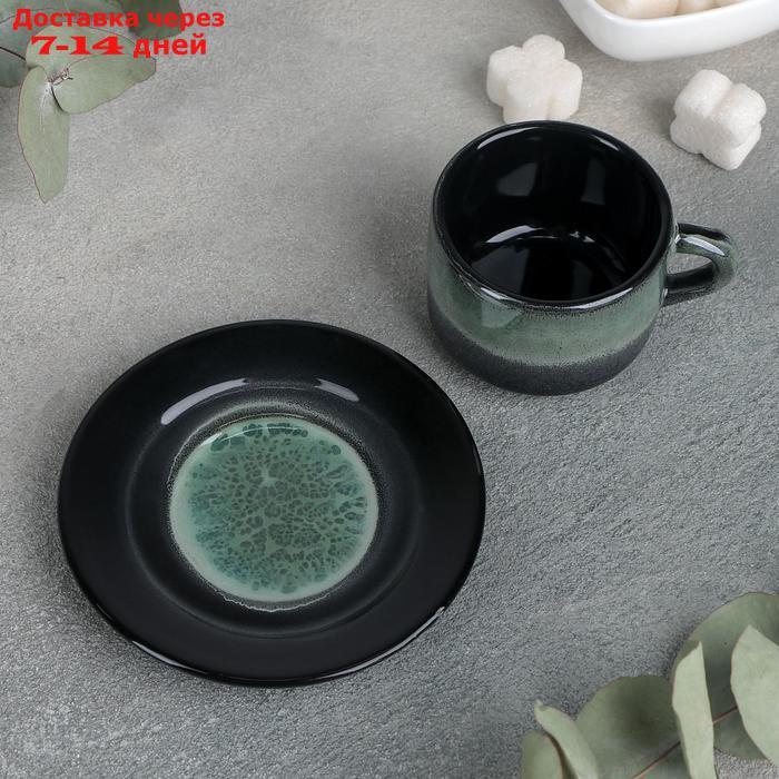 Кофейная пара Verde notte, 2 предмета: чашка 80 мл, блюдце d=6 см - фото 2 - id-p224148166