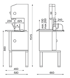 Ленточная пила для разделки мяса Kolbe K 260, фото 2