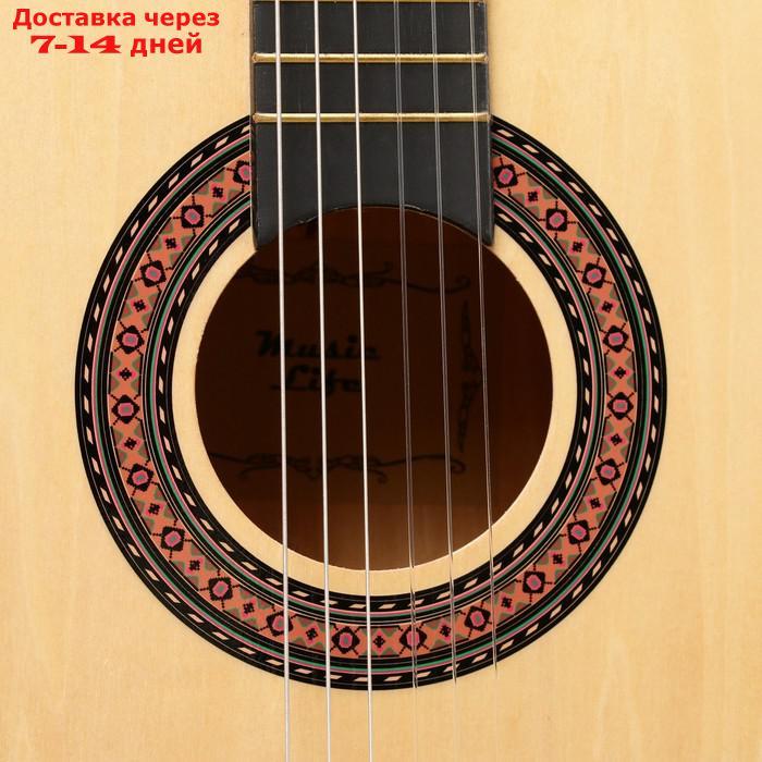Гитара классическая, цвет бежевый, 97см, - фото 4 - id-p224150504