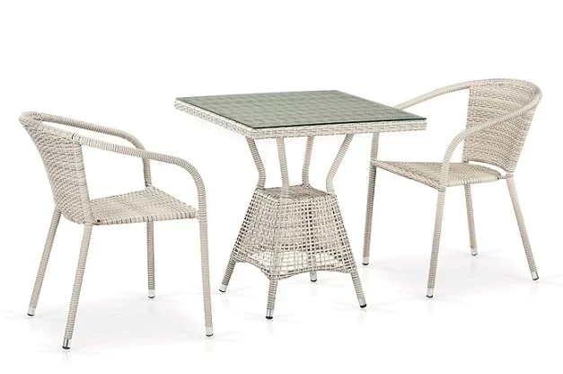 Комплект плетеной мебели T706-Y137 (стол + 2 кресла) - фото 1 - id-p224191711