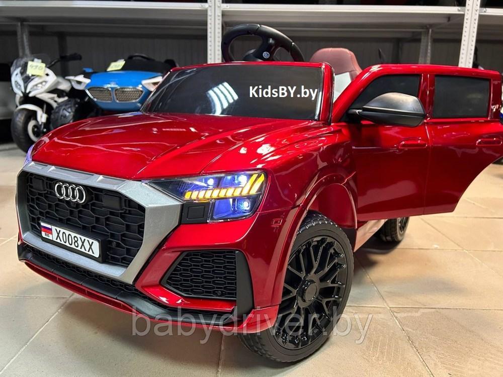 Детский электромобиль RiverToys X008XX (красный глянец) Audi