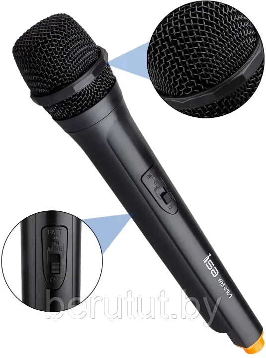 Микрофон беспроводной для живого вокала ISA WM-3309 - фото 6 - id-p224194756