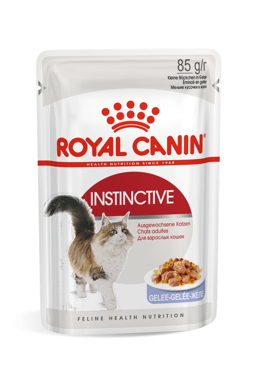 Royal Canin Instinctive влажный корм (кусочки в желе) для взрослых кошек, 85г., (Россия) - фото 1 - id-p224194789