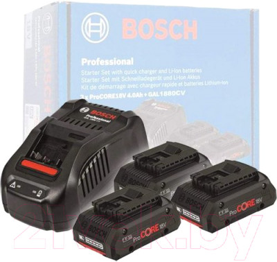 Набор аккумуляторов для электроинструмента Bosch ProCORE18V + ЗУ / 0615990N2G - фото 3 - id-p223312807