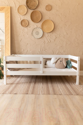 Кровать-тахта детская EcoWood Марта 80x160 / ECO.001.00007.80-160.W - фото 5 - id-p224206625