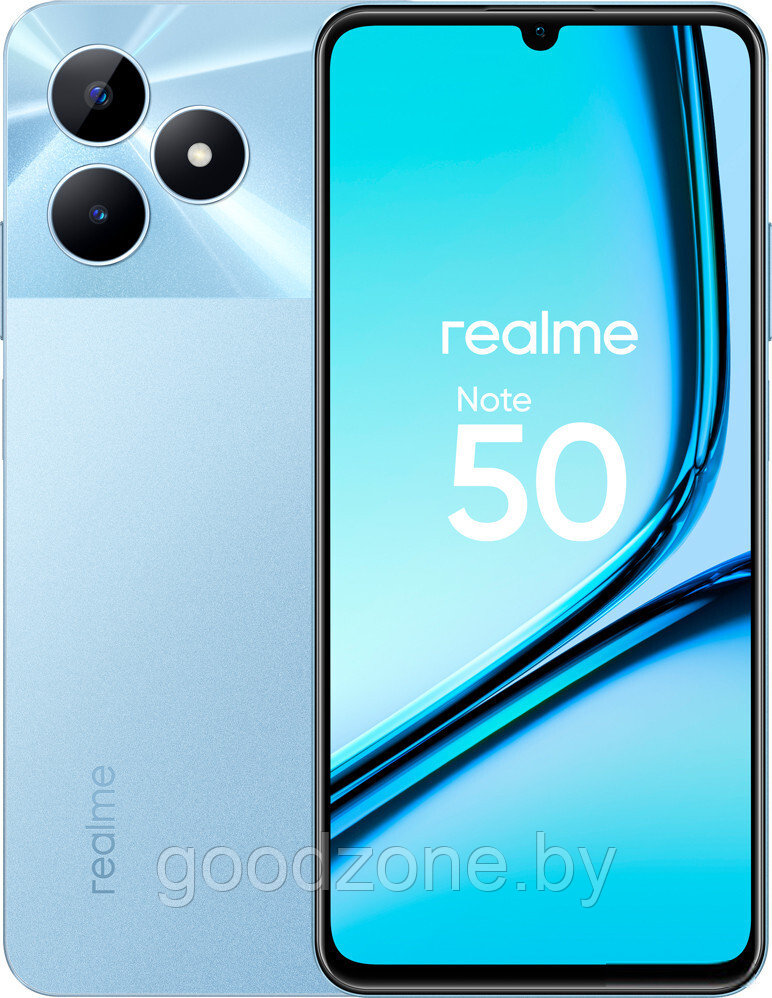 Смартфон Realme Note 50 4GB/128GB (небесный голубой) - фото 1 - id-p224200673