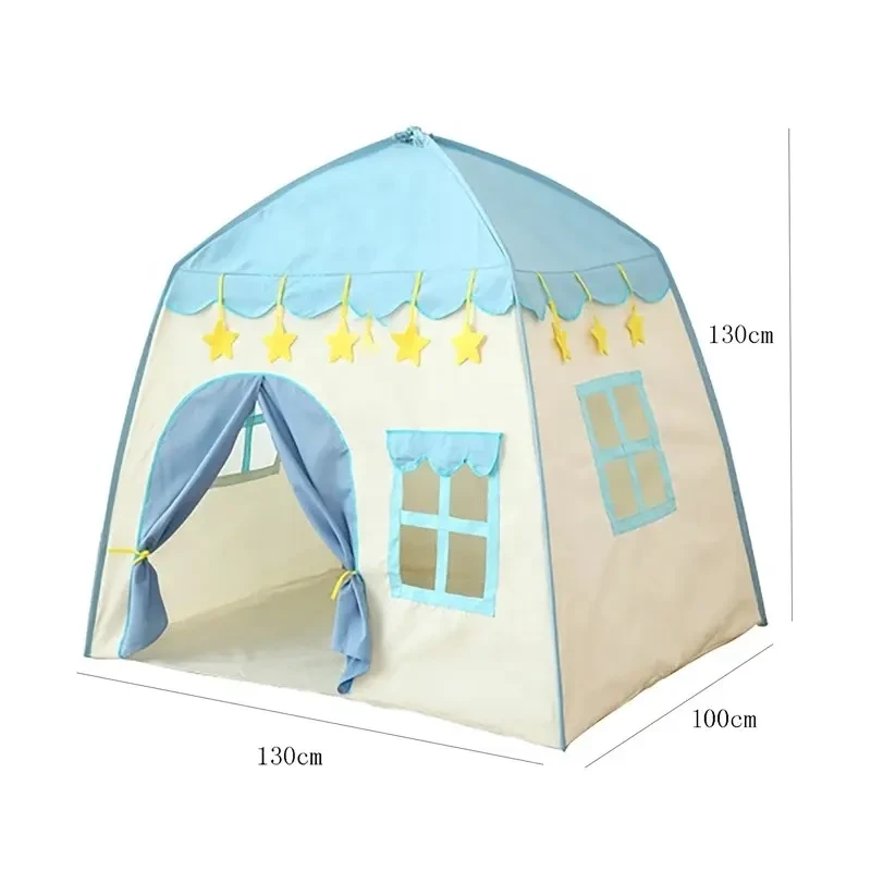 МВ-130 Палатка детская игровая, шатёр детский, вигвам, детский домик 130*130*130 см РАЗНЫЕ ЦВЕТА - фото 3 - id-p224207537