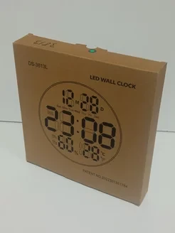 Часы-будильник электронные настенные DS-3813L (зеленые+белые цифры) с пультом, влажность, температура - фото 5 - id-p224207563
