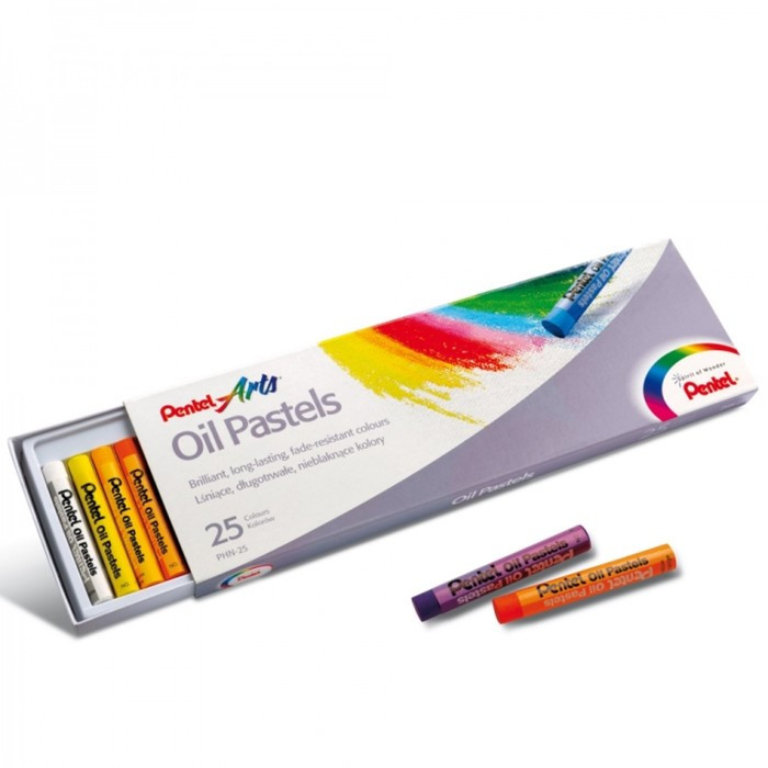 Пастель масляная, 25 цветов, Pentel 8/60 мм, в картоне - фото 10 - id-p224210478