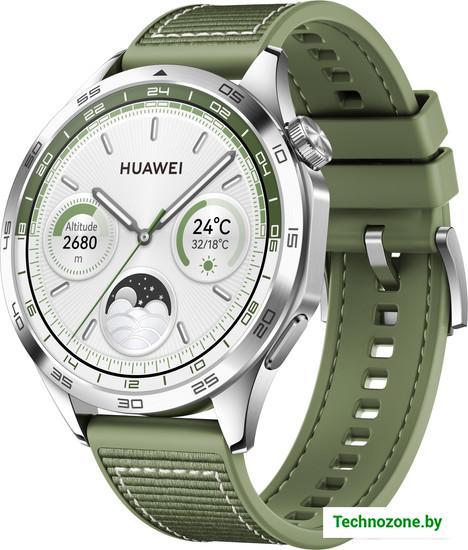 Умные часы Huawei Watch GT 4 46 мм (зеленый) - фото 1 - id-p224207590