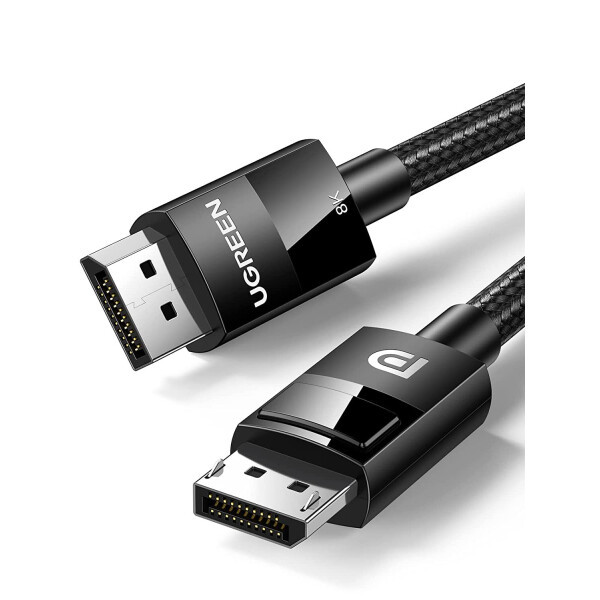 Кабель DisplayPort UGREEN DP114-80391 v1.4, 1,5м, в оплётке, черный - фото 1 - id-p224022094